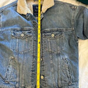 Kids Gap Teen Denim Jacket with Sherpa Lining